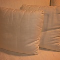 Cuscino tessuto bianco