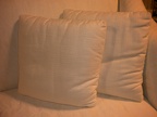 Cuscino tessuto bianco