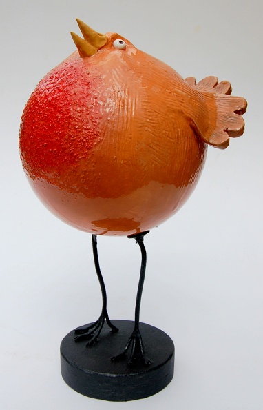 Formatura: tornio con elementi modellati; zampe in ferro battuto.
Decorazione: maiolica
Dimensioni: altezza 40 cm circa pettirosso.jpg
